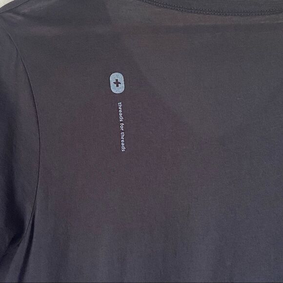 Figs Black Super Soft Prima Cotton Blend V-Neck top - Picture 8 of 9